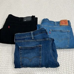 Men’s Levis 44x30 3 Pairs